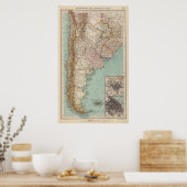 159 Argentinië en Chili Poster (Keuken)
