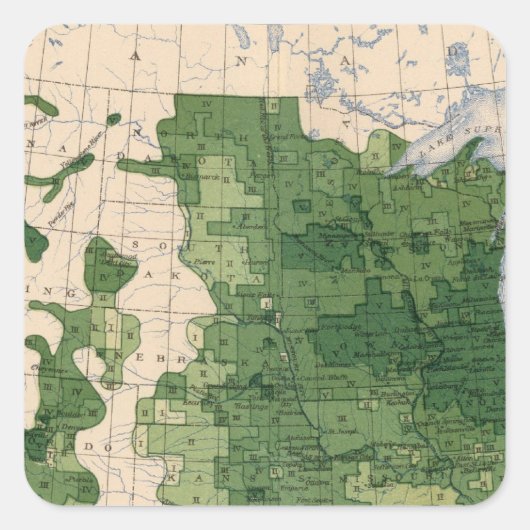 159 Haver/hectare Vierkante Sticker (Voorkant)