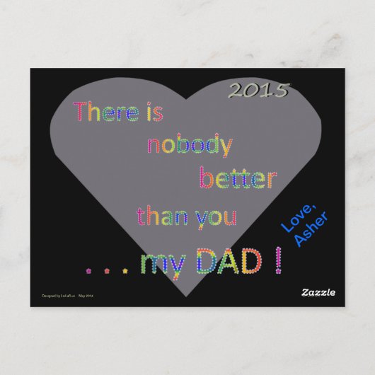 15.05.1 DAD KAART.Asher Briefkaart (Achterkant)