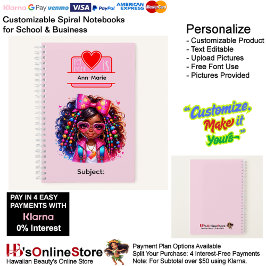 15 African American Girl Writing Supplies Students Notitieboek