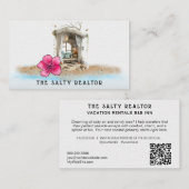 *~* 15 AP13 REALATOR Beach Rentals B&B Inn Visitekaartje (Voorkant / Achterkant)