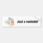 15 april - bumpersticker (Voorkant)