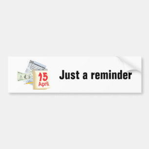 15 april - bumpersticker