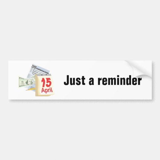 15 april - bumpersticker (Voorkant)