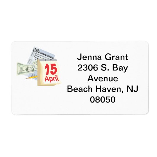 15 april - etiket (Voorkant)