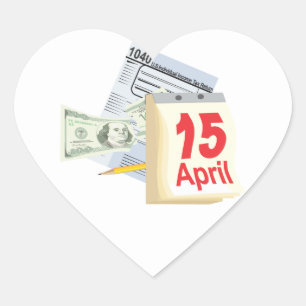 15 april - hart sticker