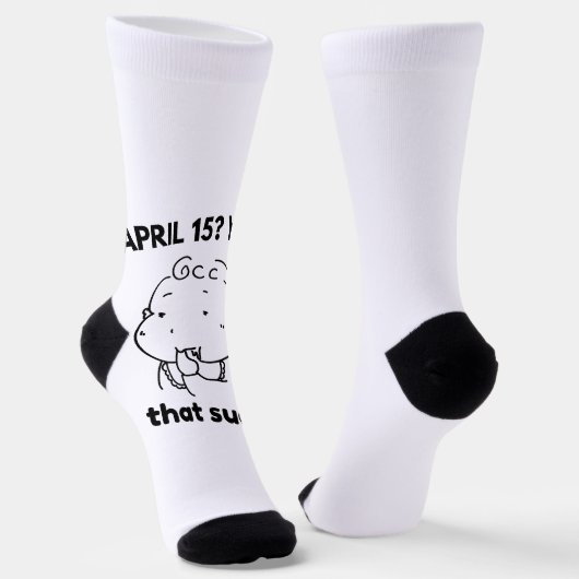 😅 15 april? Ja, dat is klote! Sokken (Gebogen)