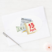 15 april - ovale sticker (Envelop)