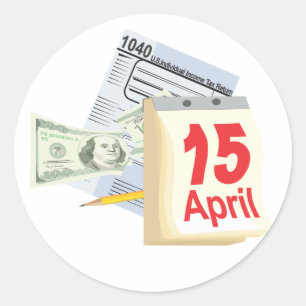 15 april - ronde sticker