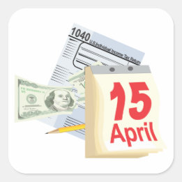 15 april - vierkante sticker