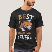 15 Beste beagle Mam ooit T-shirt (Voorkant)