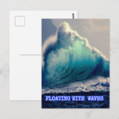 15.Blauwe oceaangolven, giften voor oceaanliefhebb Briefkaart (Voorkant / Achterkant)