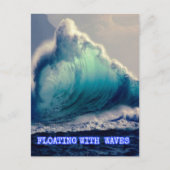 15.Blauwe oceaangolven, giften voor oceaanliefhebb Briefkaart (Voorkant)