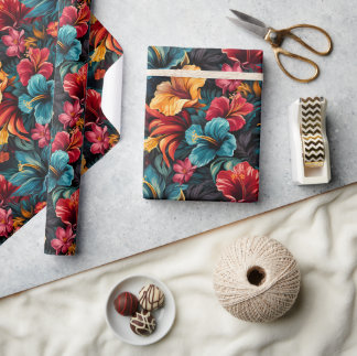#15 Bloemen patroon Cadeaupapier