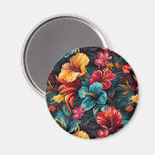 #15 Bloemen patroon Magneet (Voorkant / Achterkant)