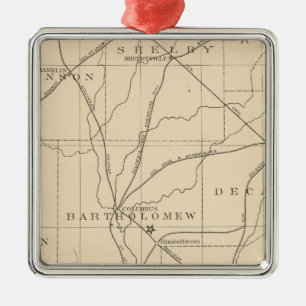 15 Centrum van de bevolking Metalen Ornament