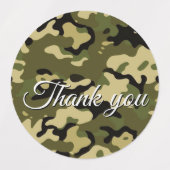 15-delige Camouflage Groen, Bruin, Taupe & Zwart Labels (Design 1)