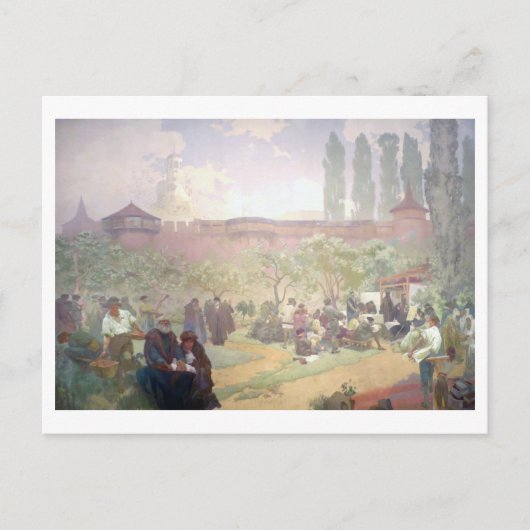 #15 Drukken van de Bijbel van Kralice in Ivancice Briefkaart (Voorkant)