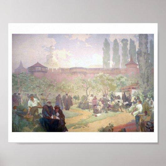 #15 Drukken van de Bijbel van Kralice in Ivancice Poster (Voorkant)