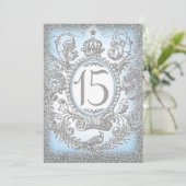 15 Eenmaal per keer prinses Blue Kaart (Staand voorkant)