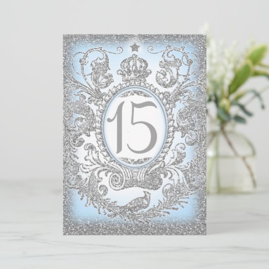 15 Eenmaal per keer prinses Blue Kaart (Staand voorkant)