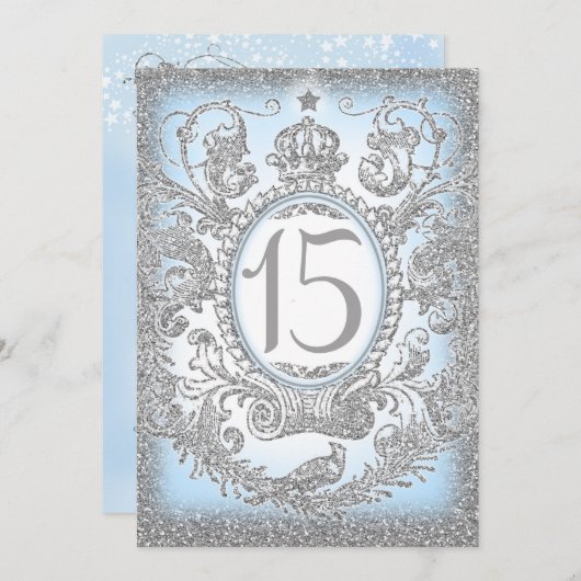 15 Eenmaal per keer prinses Blue Kaart (Voorkant / Achterkant)