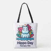 15 feb Hippo Dag Tote Bag (Achterkant)