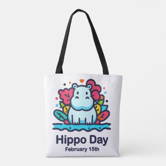 15 feb Hippo Dag Tote Bag (Achterkant)