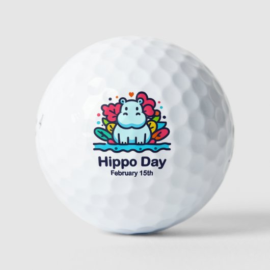 15 feb - Nijlpaarddag Golfballen (Voorkant)