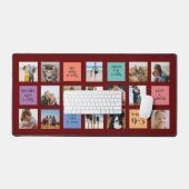 15 foto, 6 kleurenblok op Bourgogne Bureaumat (Keyboard & Muis)