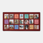 15 foto, 6 kleurenblok op Bourgogne Bureaumat (Voorkant)