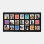 15 foto, 6 kleurenblok op zwart bureaumat (Voorkant)