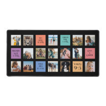 15 foto, 6 kleurenblok op zwart