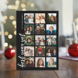 15 Foto beste jaar, maar HYN minimaal zwart Feestdagenkaart<br><div class="desc">Gebruik meerdere vierkante foto's en maak een unieke en trendy groet en de titel van de Nieuwe Jaren met een opvallend,  gewaagd streepjespatroon op de rug. Als u om het even wat rond moet bewegen,  klik op de aanpassingsknoop om veranderingen aan te brengen.</div>