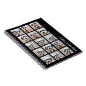 15 Foto collage met san serif tekst - zwart wit Notitieboek (Rechterzijde)