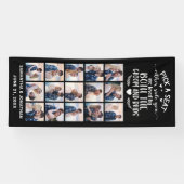 15 Foto Collage Pick Seat Welkom bij ons huwelijk Spandoek (Horizontaal)