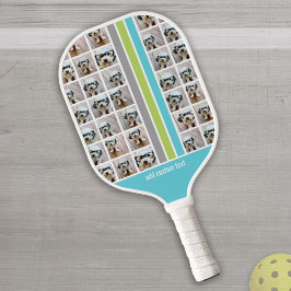 15 Foto-collage Raster, alles-over met racistische Pickleball Paddle