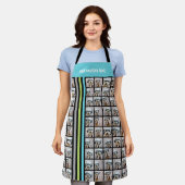 15 Foto-collage Raster, alles-over met racistische Schort (Gedragen)