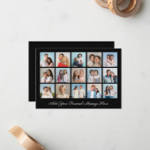 15 Foto Collage Voeg Je Eigen Groet Toe Notitiekaartje (Voorkant / Achterkant in situ)