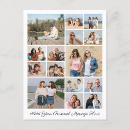 15 Foto Collage Voeg uw eigen Groet toe Briefkaart