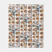 15 foto-collageraster - patroon overal fleece deken (Voorkant)