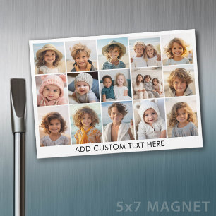 15 foto-collageraster - scripttekst - magneet