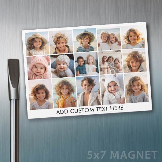 15 foto-collageraster - scripttekst - magneet