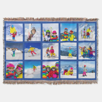 15 Foto Raster Collage Donkerblauw Deken