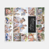 15 Fotocollage Dit zijn goede oude dagen Fleece Deken (Voorkant (Horizontaal))