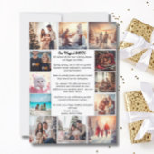 15 Fotocollage Moderne Kerstjaarsamenvatting Feestdagenkaart