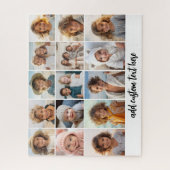 15 Fotocollage Raster - Script Text - zwart wit Legpuzzel (Verticaal)