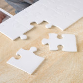 15 Fotocollage Raster - Script Text - zwart wit Legpuzzel (Zijkant)