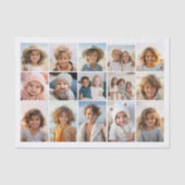 15 Fotocollage Raster - Script Text - zwart wit Tissuepapier (Voorkant)