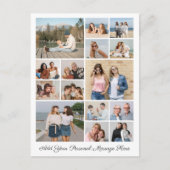 15 Fotocollage Voeg uw eigen groet toe Briefkaart (Voorkant)